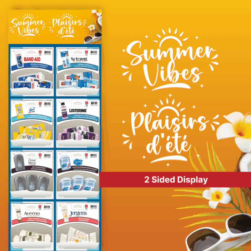 Suncare & Camping Prepack Display 2-Sided Floor Shipper