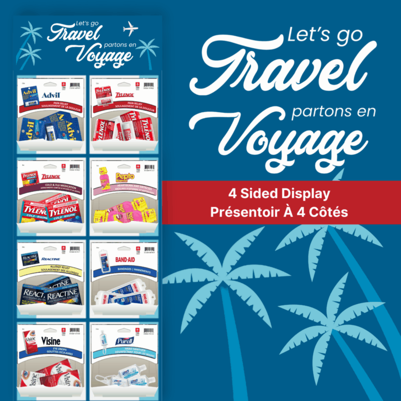 Let's Go Travel Prepack Display 4-Sided Floor Shipper - Image 3